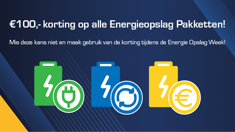 Energie Opslag Week Pakketten Actie